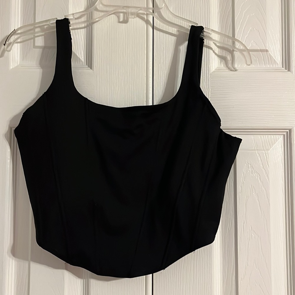 REORIA black corset style tank size xl